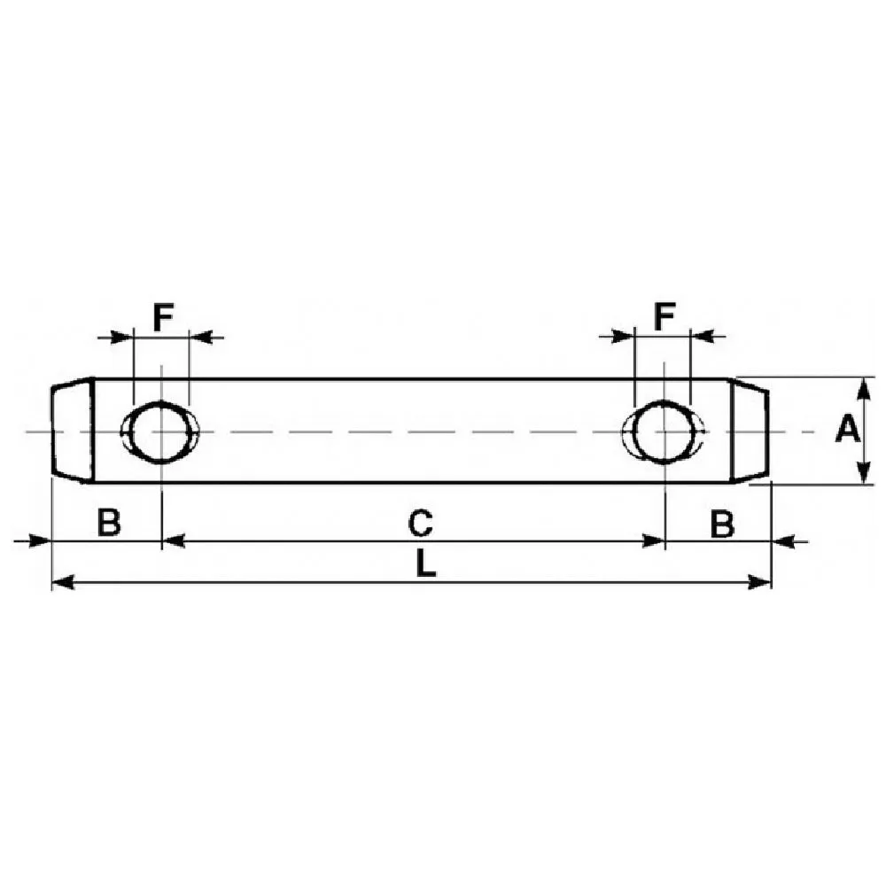 Spinotto zincato terzo punto 12x19x96mm trattore