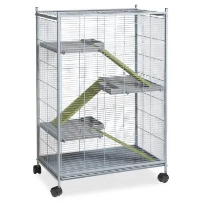 Il Verde Mondo Gabbia Furetti Mod. L gabbia ruote grigio verde