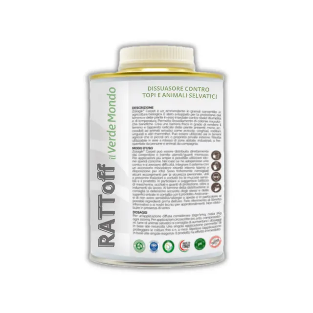 Il Verde Mondo Rattoff Dissuasore Topi 500 g naturale