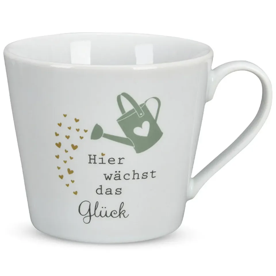 Krasilnikoff Tazza mug porcellana cuore blu fatto a mano