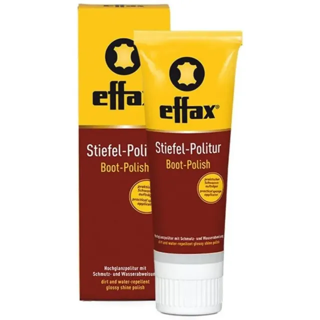 Effax Boot Polish lucido stivali nero 75 ml lanolina