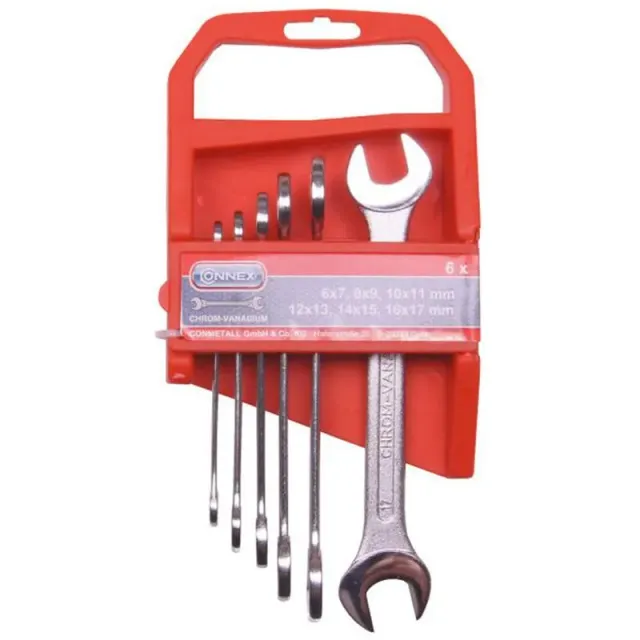Beikircher Grünland Set Chiavi a Forchetta 6 Pezzi 6-17mm Acciaio