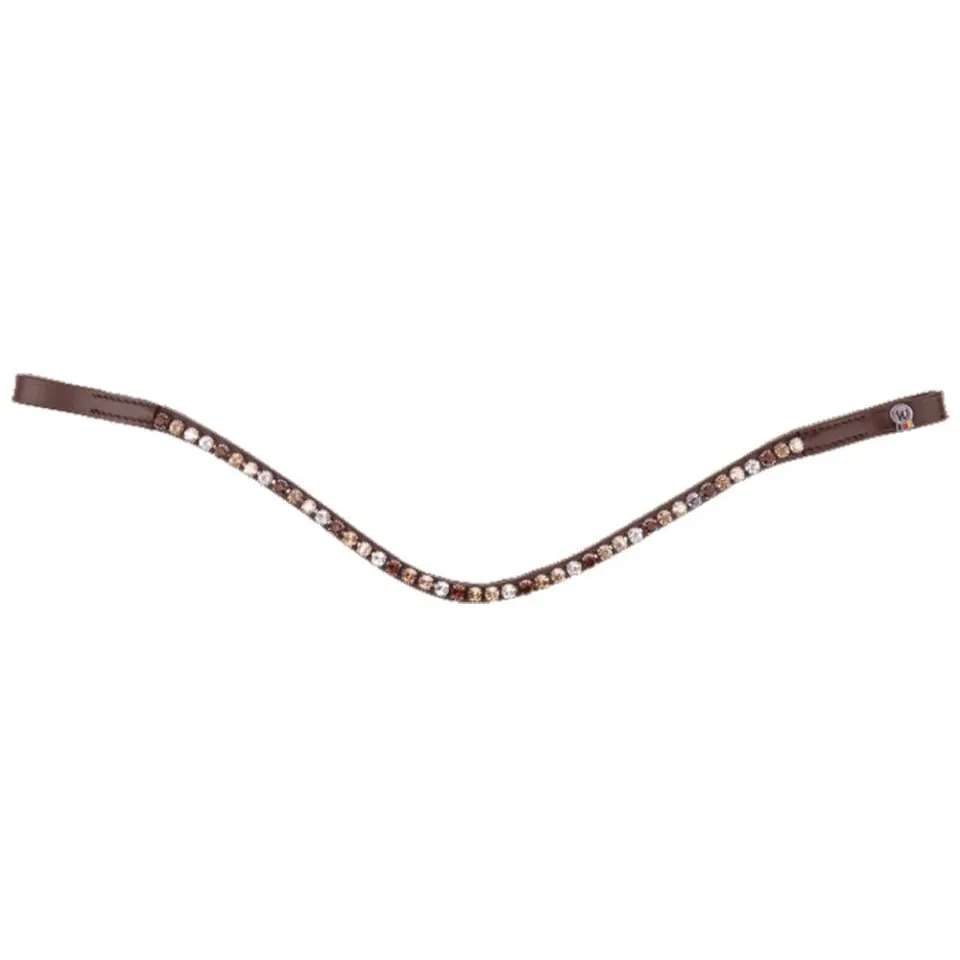 Waldhausen X-Line Glam Frontalino Marrone Strass Cob
