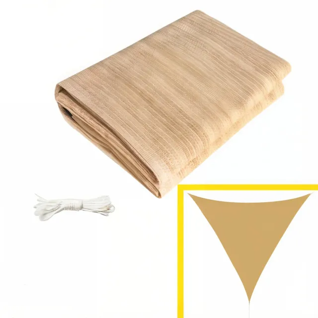 Il Verde Mondo Vela Ombreggiante Triangolo 3x3x3 m Beige