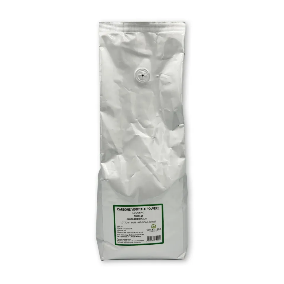Terra di Cuma Carbone vegetale integratore 1 kg digestivo