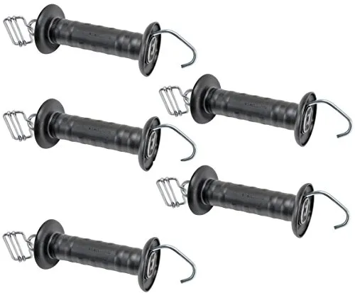 VOSS.farming Maniglia Recinzione Elettrica Nastro 40 mm Nero 5 Pezzi