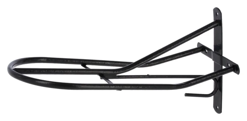 Portasella metallo verniciato sella parete nero