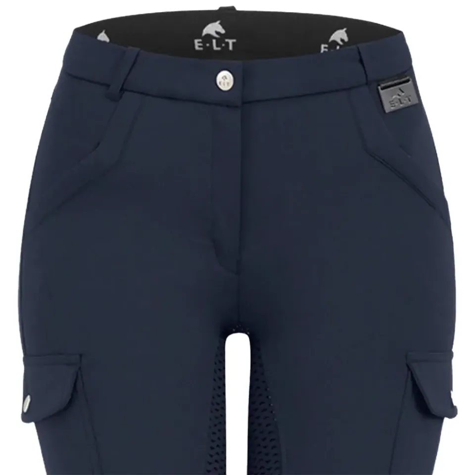 Beikircher Grünland Micro Jodhpur Cargo Pantaloni Donna Neri D42