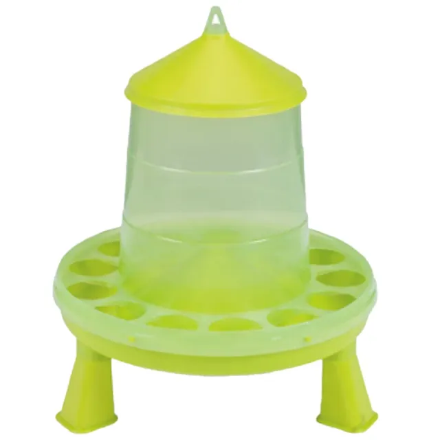 Mangiatoia polli plastica verde lime gambe 4 kg ant spreco