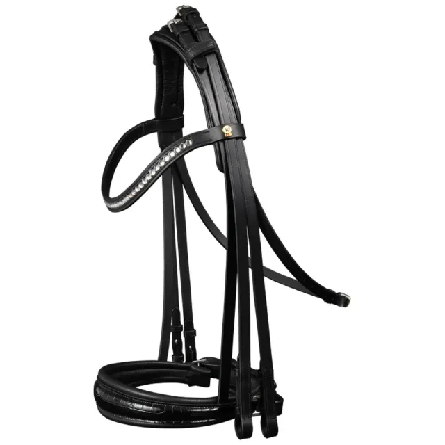 Waldhausen S-Line Magic bridone doppio cristalli nero