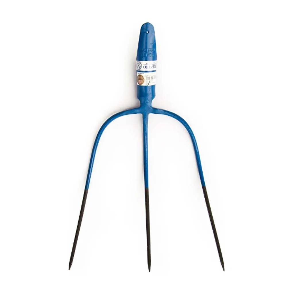 Beikircher forca fieno 3 denti 28x25 cm manico legno forgiata