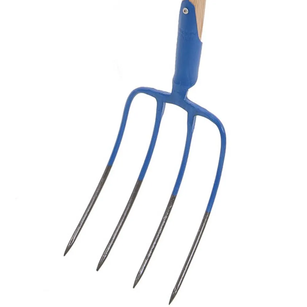 Beikircher Grünland Forca Letame Testa 4 denti forgiata 27x21cm