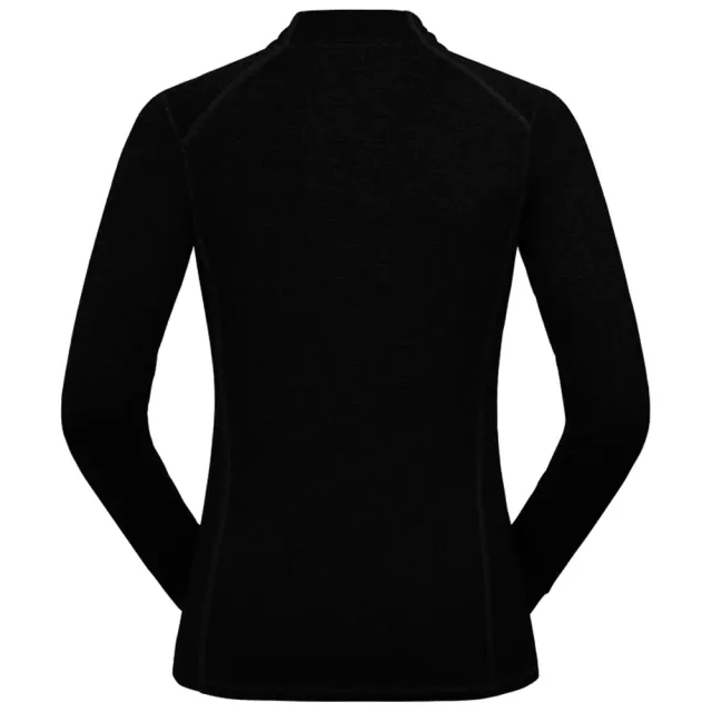 Milano maglia zip equitazione donna nera traspirante