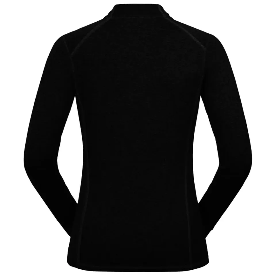 Milano maglia zip equitazione donna nera traspirante