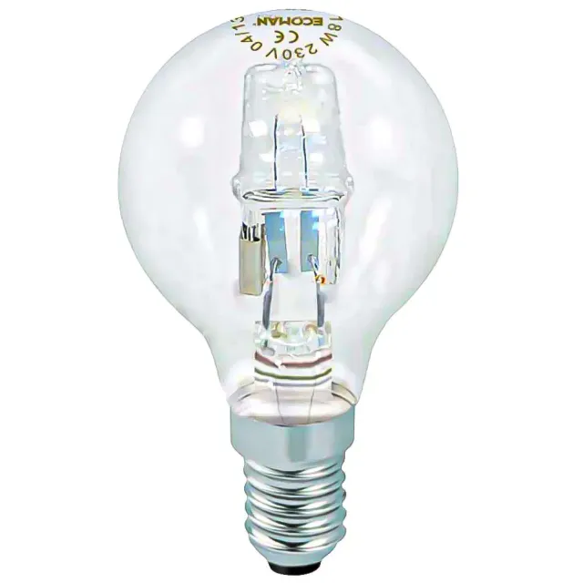 Ecoman Alo lampadina sfera 18W E14 luce calda
