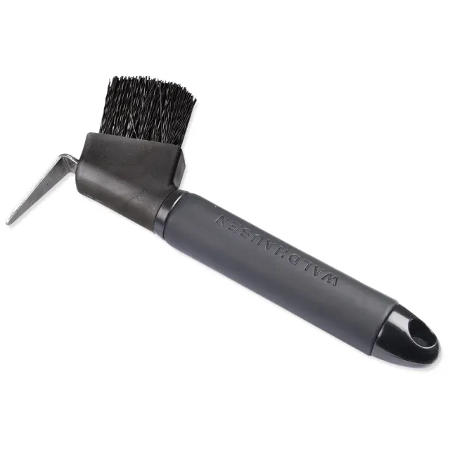 Beikircher Grünland spazzola cavallo setole dure 18 cm nera