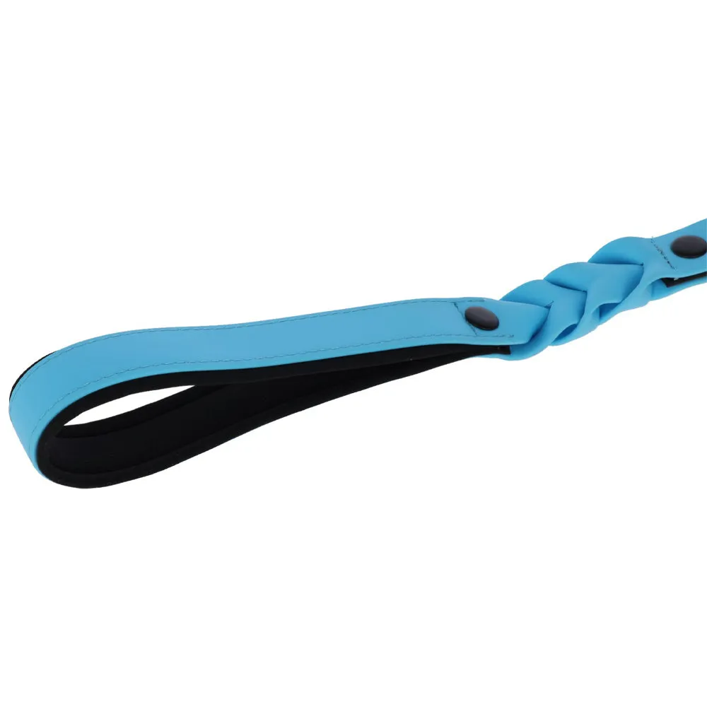 Lima Guinzaglio Cane 100 cm Nero Blu Plastica 25 mm