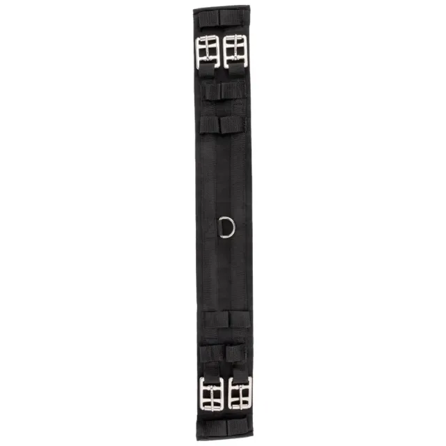 Sottopancia corto nero imbottito sella cavallo 40-85 cm