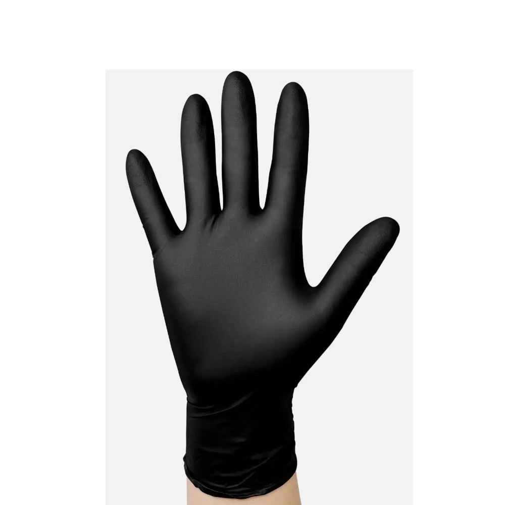 Beikircher Grünland guanti nitrile neri 30cm 50 pezzi senza lattice