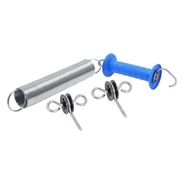 VOSS.farming set cancello 2 maniglie + molle 5 m per recinto