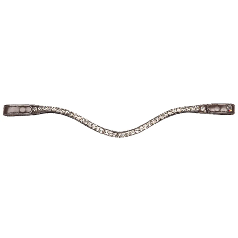 Waldhausen X-Line Shine frontalino marrone cob con strass