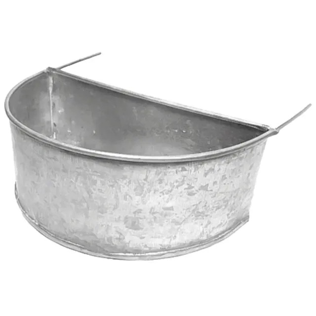 Mangiatoia mezza luna zincata polli uccelli 165mm ganci