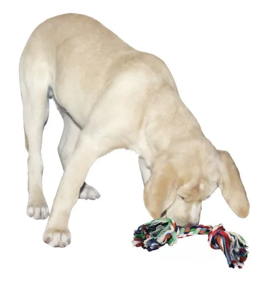 Gioco corda cane con ossa intrecciate 26cm resistente