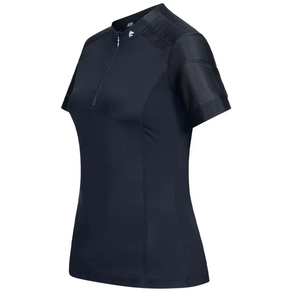 E.L.T. Nancy Maglia equitazione zip bianca traspirante M