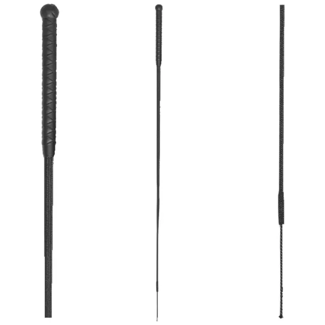 Beikircher Grünland Frusta dressage nera nylon 90 cm impugnatura