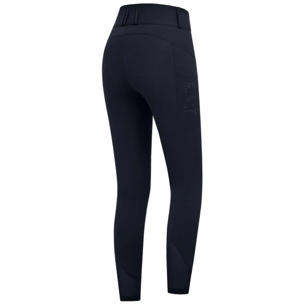 E.L.T. Pam pantaloni equitazione donna neri grip silicone
