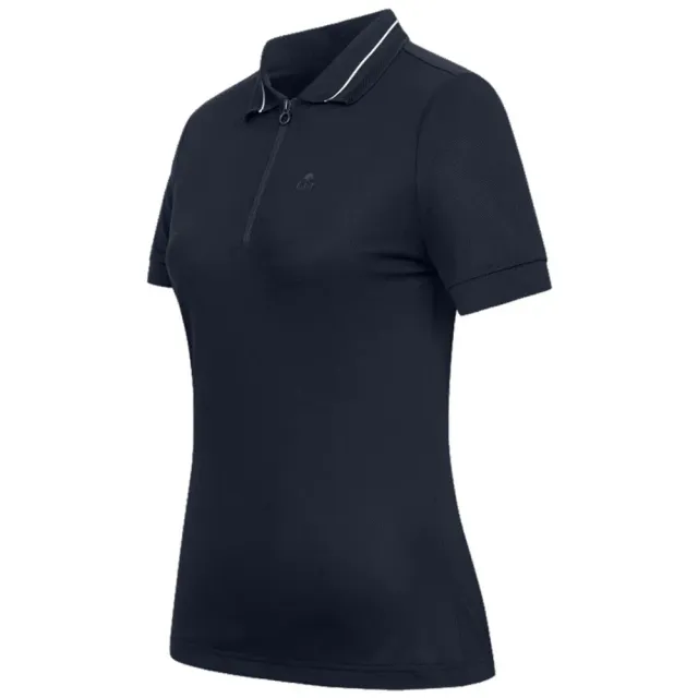 E·L·T Praga polo equitazione donna blu scuro
