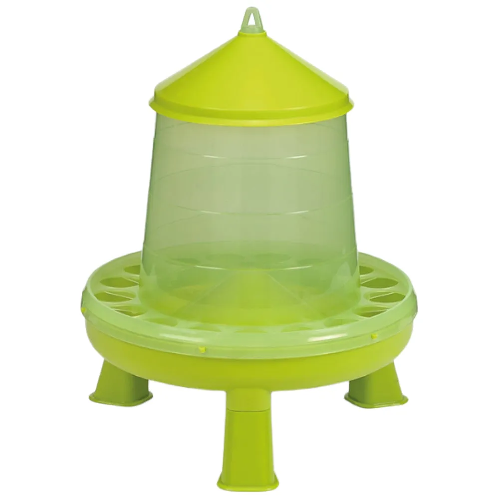 Mangiatoia polli plastica verde lime gambe 4 kg ant spreco