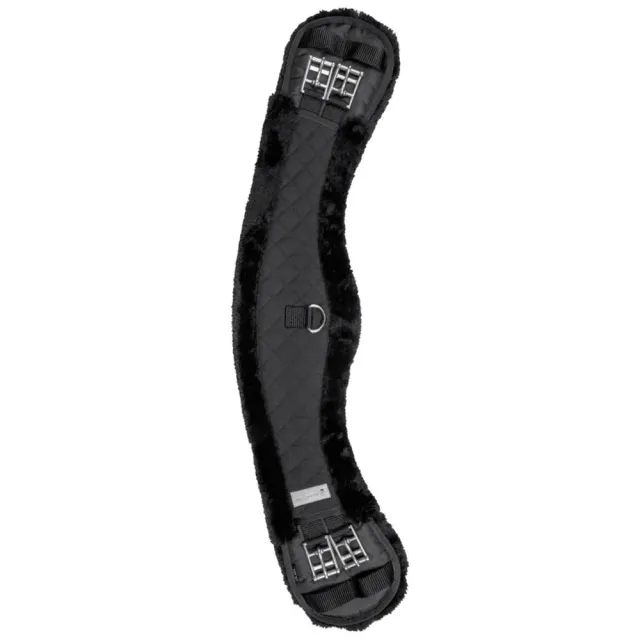 Sottocinghia corta luna 60 cm pelo sintetico nero