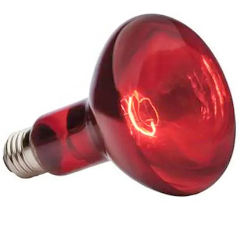 Rubinowa Lampada Riscaldante Infrarossi 150W E27 Rossa