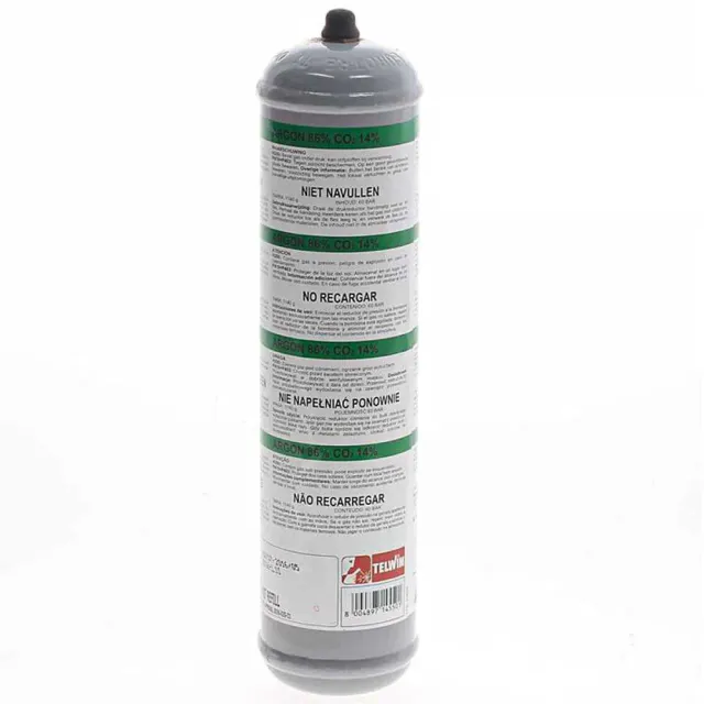 Bombola Gas Argon CO2 saldatura MIG 1L monouso 86/14
