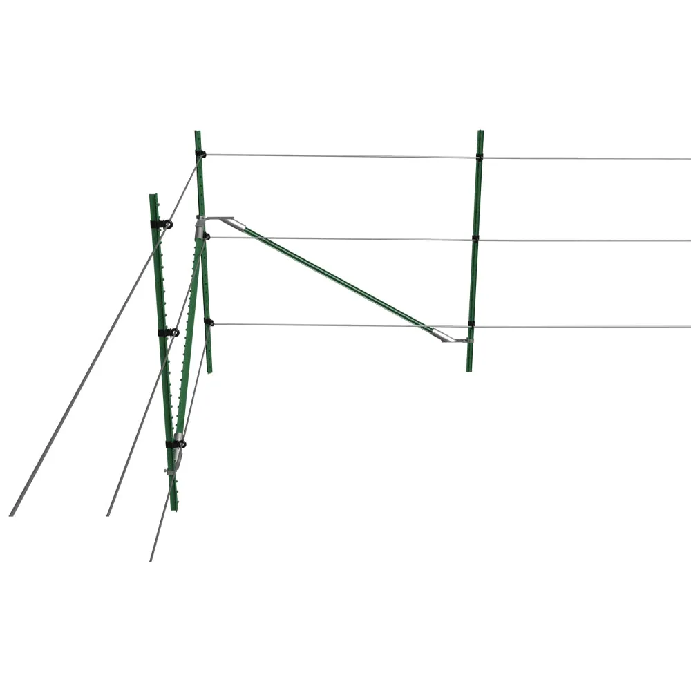 Beikircher Grünland T-Post 90° Set Angolo Recinzione Metallo