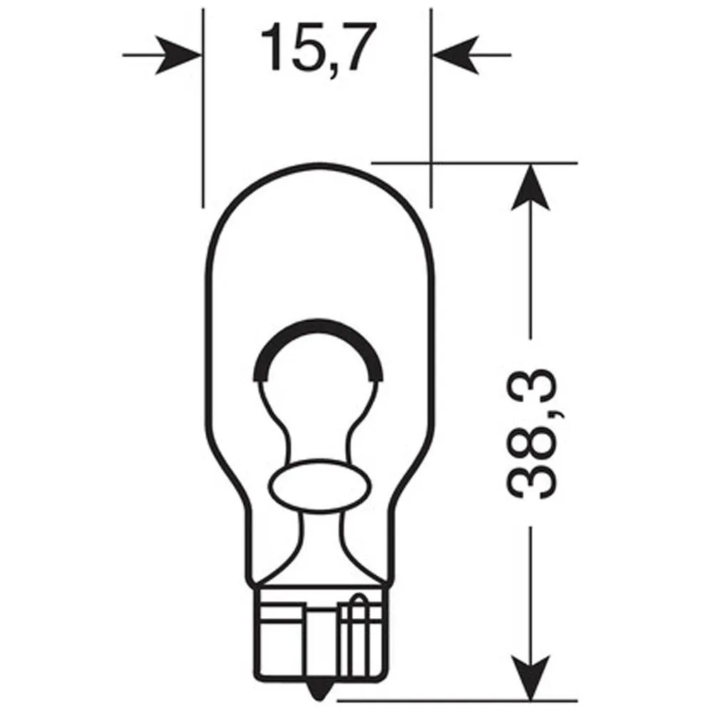Beikircher Grünland lampadina W16W 12V vetro W2.1x9.5d