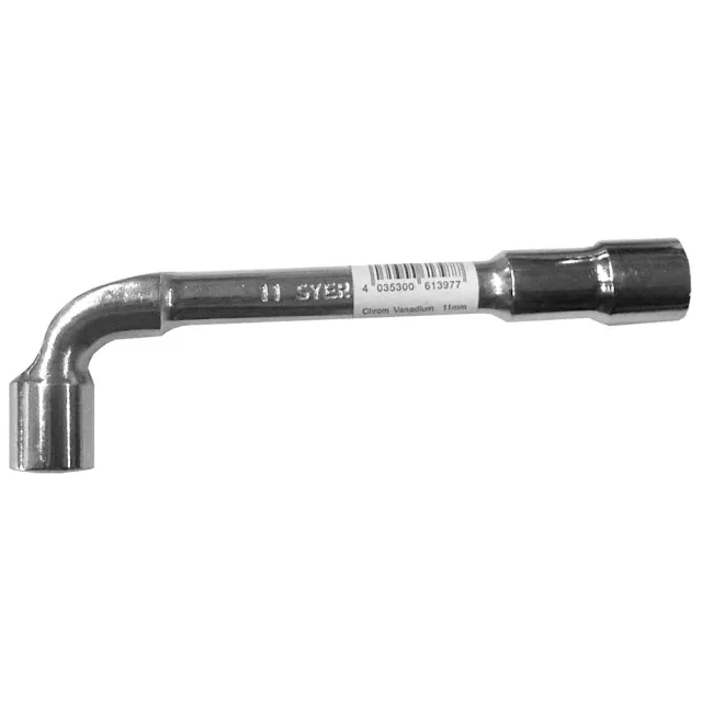 Chiave a tubo acciaio lucido 13 mm doppia testa