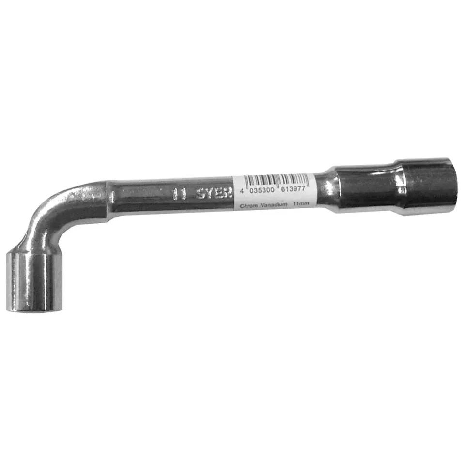 Chiave a tubo acciaio lucido 13 mm doppia testa