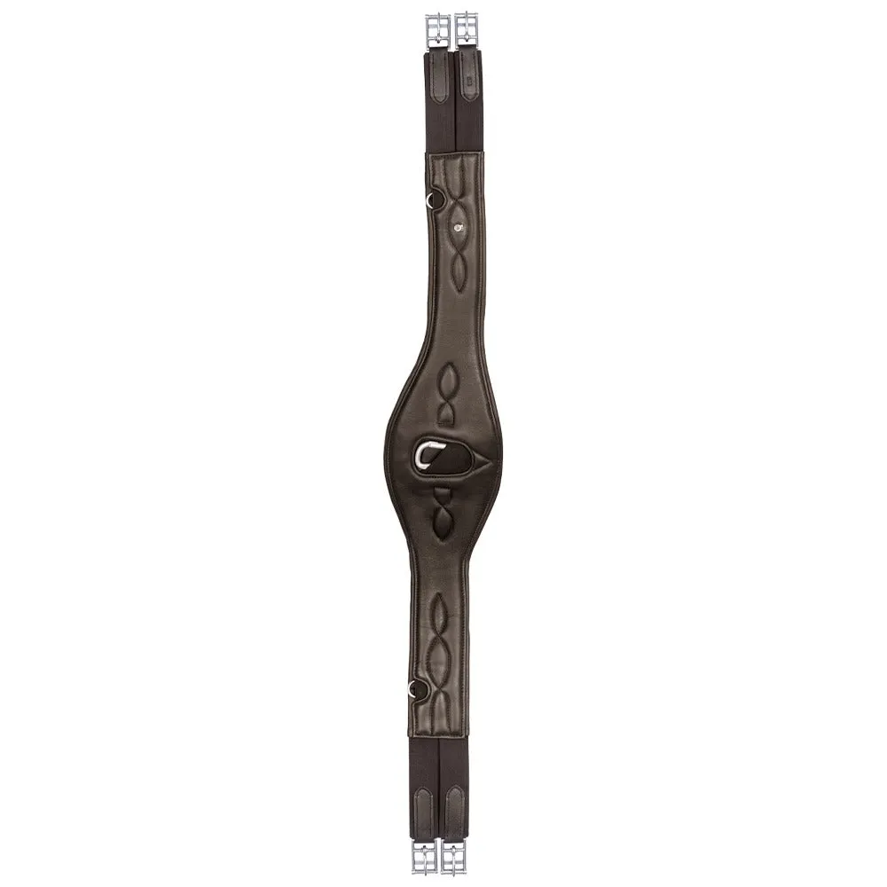 Sottopancia cuoio comfort elastico con D-ring