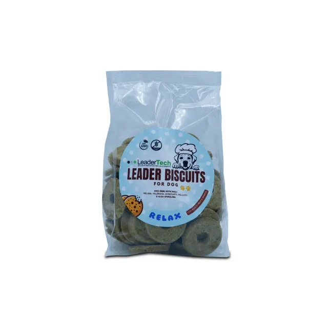 Leadertech LeaderBiscuit Relax biscotti cane 400 g melissa