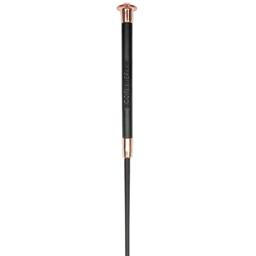 Noblesse frustino dressage 120cm nero oro rosa impugnatura