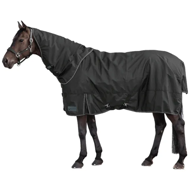 Beikircher Grünland Outdoor copricollo cavallo 600D 200 g nero Full