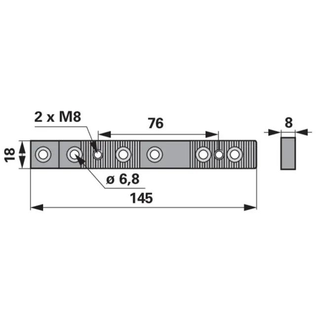 Beikircher Grünland piastra dentata falciatrice 145mm ricambio