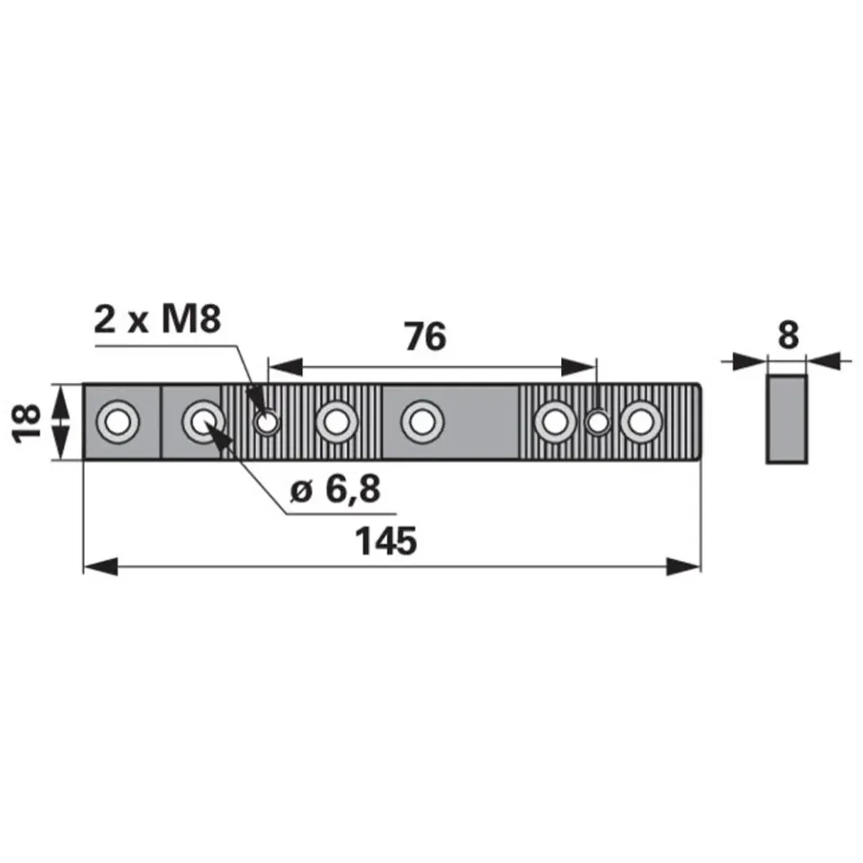 Beikircher Grünland piastra dentata falciatrice 145mm ricambio