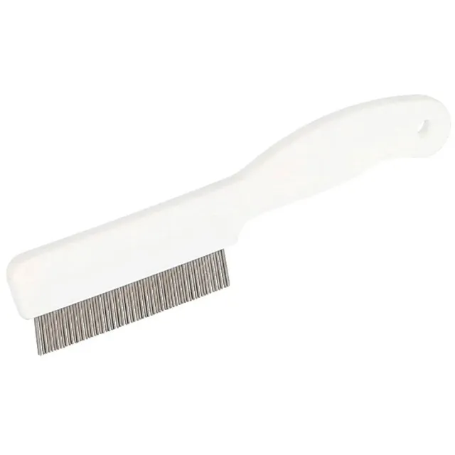 Beikircher Grünland Pettine Pulci Cani 13 cm Bianco Plastica