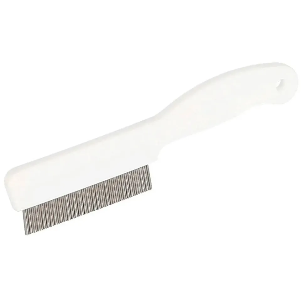 Beikircher Grünland Pettine Pulci Cani 13 cm Bianco Plastica