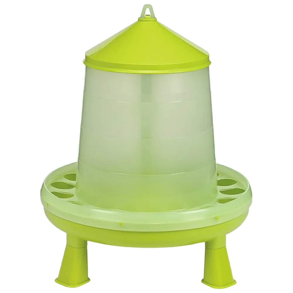 Mangiatoia polli plastica verde lime gambe 4 kg ant spreco