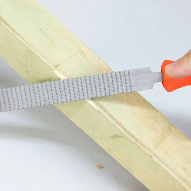 Raspa piatta legno 200 mm manico plastica modellismo