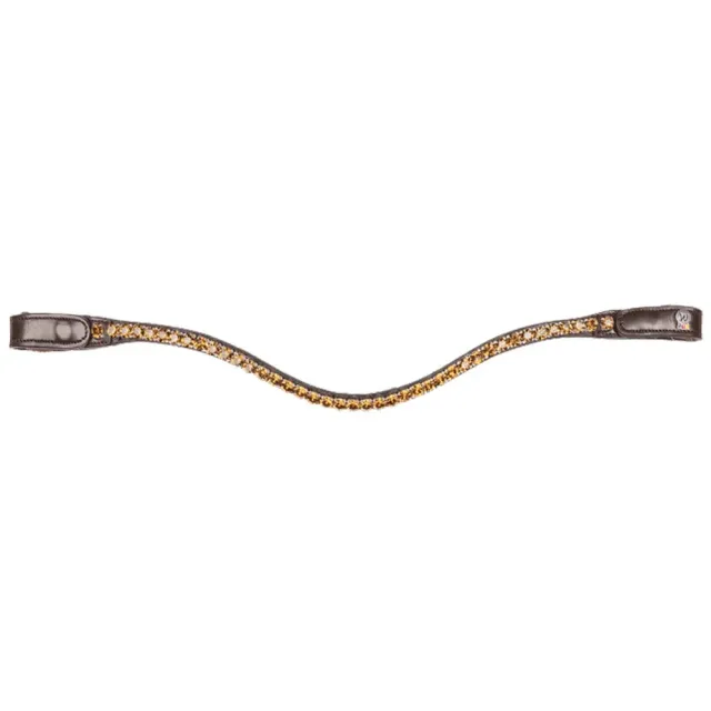 Waldhausen X-Line Shine frontalino marrone cob con strass
